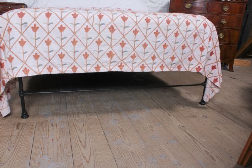 fig 3. Pleasingly simple Irish all iron king size bed