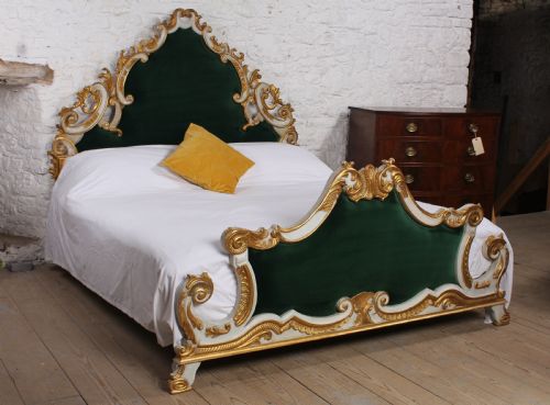 Spectacular Italian Rococco Style Super King Size Bed