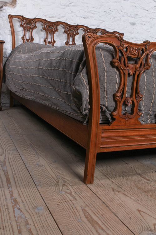 fig 3. Very rare and individual Chippendale style king size bed