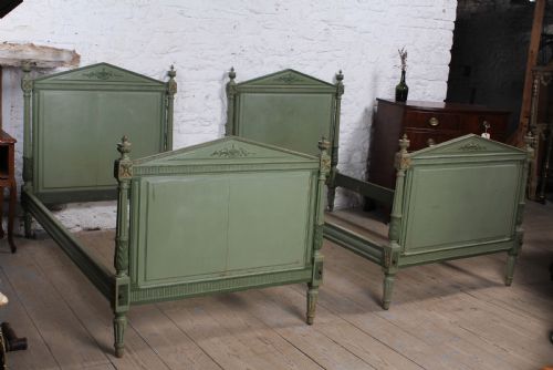 Lovely Pair of  French Empire Style Large Single Beds