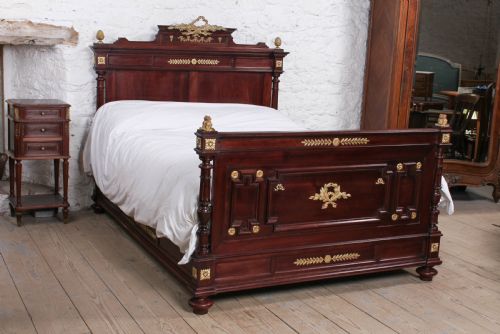 Handsome French Empire Style  and Ormolu Bed