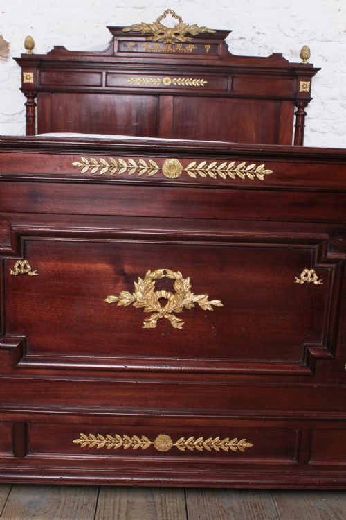 fig 2. Handsome French Empire style  and ormolu bed