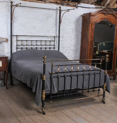 Beautiful Victorian King Size Half Tester Bed