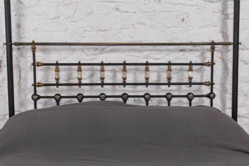 fig 3. Beautiful Victorian king size half tester bed