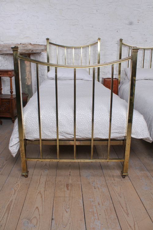 fig 2. Pair of Maple and co elegant Edwardian single beds 