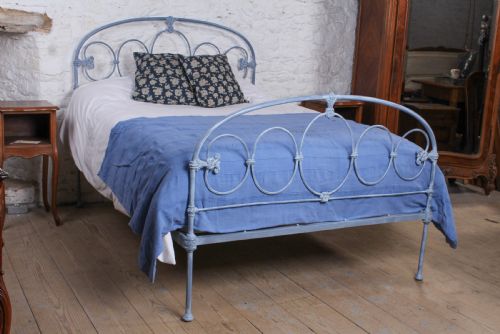 Lovely Rare Victorian Iron Double Bed