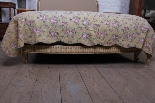 fig 1. French newly upholstered low end king size bed