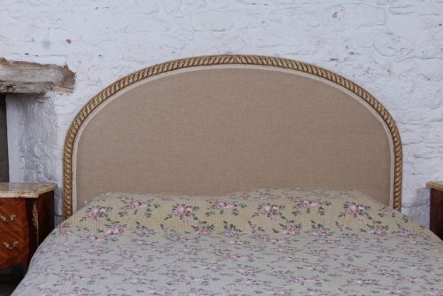 fig 2. French newly upholstered low end king size bed