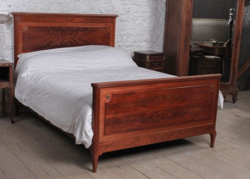 fig 1. Empire style flame mahogany king size bed