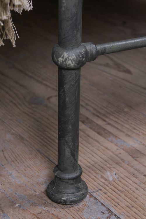 fig 2. Lovely simple pair of utilitarian single iron beds