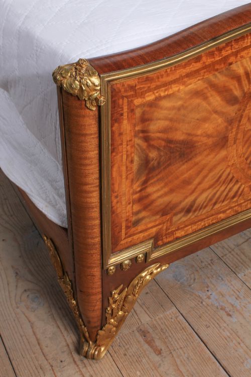 fig 3. Spectacular fruitwood and ormolu top quality king size bed