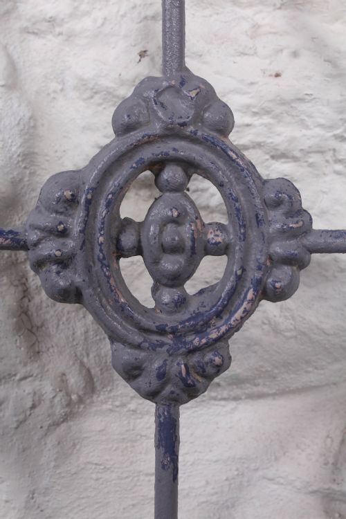 fig 3. Lovely all iron no end double bed