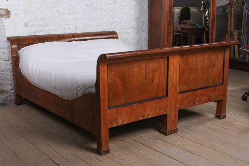 Biedermeier Style Large King Size Bed