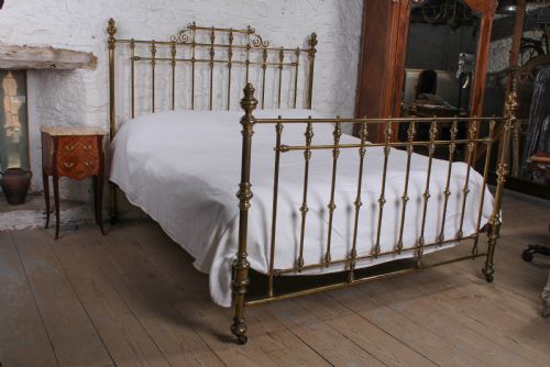 fig 1. Handsome super king size all brass bed