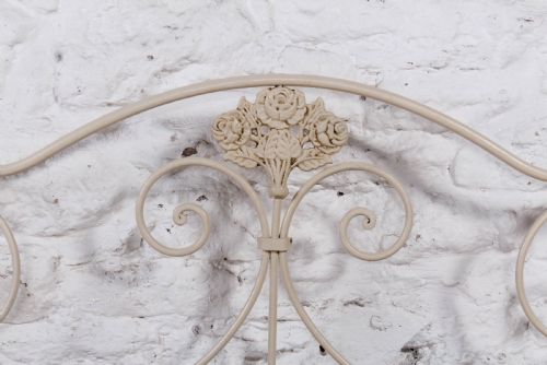 fig 1. Pretty forged iron no end double bed