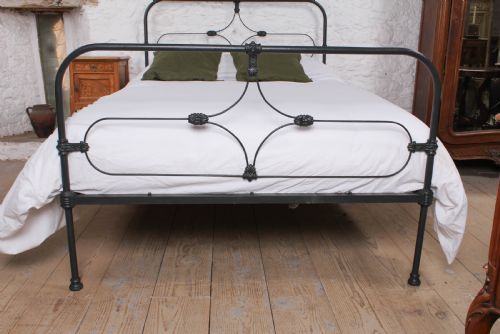 fig 1. Attractive all iron Irish double bed