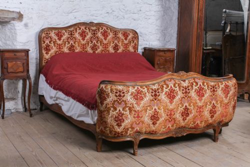 All Original French Upholstered Corbeille Double Bed