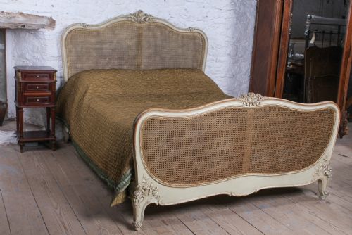 Lovely Louis Xvi Style Caned King Size Bed