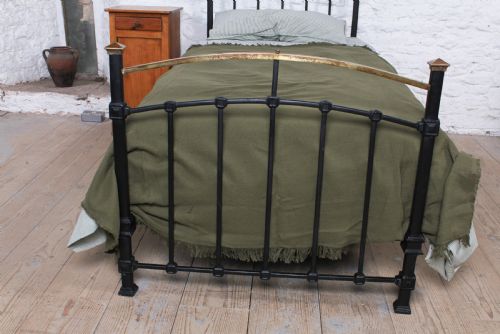 fig 1. Classic Edwardian brass and iron single bed
