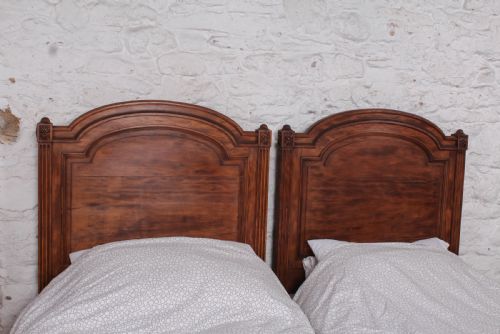 fig 1. Fabulous pair of wooden caned French single beds (can be joined)