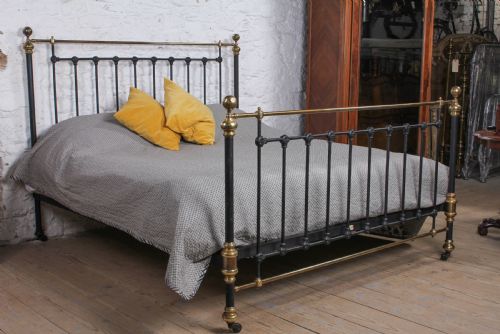 fig 1. Handsome classic Victorian 6FT super king size bed by Maple and Co.