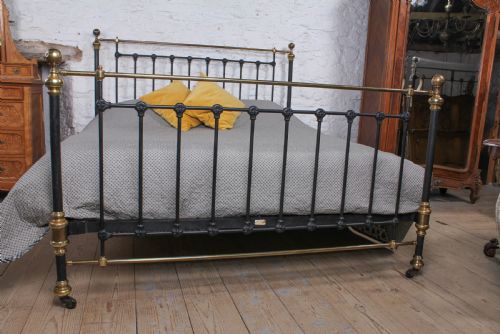fig 2. Handsome classic Victorian 6FT super king size bed by Maple and Co.