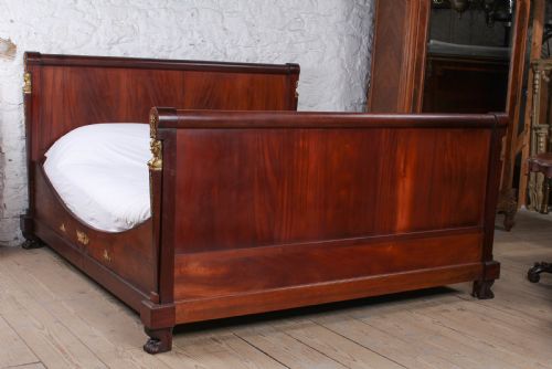 Exceptional Rare Mahogany  Napolean 11 Style Super King Size  Bed