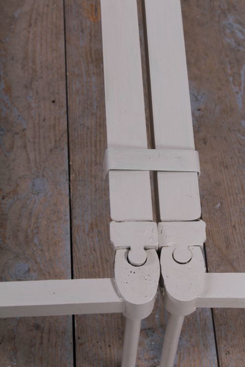 fig 2. Pretty simple pair of iron and brass Victorian single beds (can be joined)