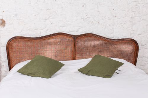 fig 2. Beautiful rare 2 meter wide Caned Berger style bed