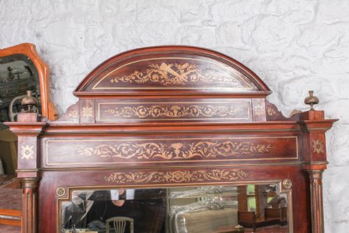 fig 1. Incredible Napoleon II style double bed bedside and mirror 