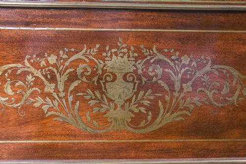 fig 3. Incredible Napoleon II style double bed bedside and mirror 