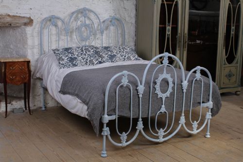 fig 1. Rare early Victorian iron double bed