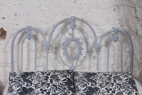 fig 2. Rare early Victorian iron double bed
