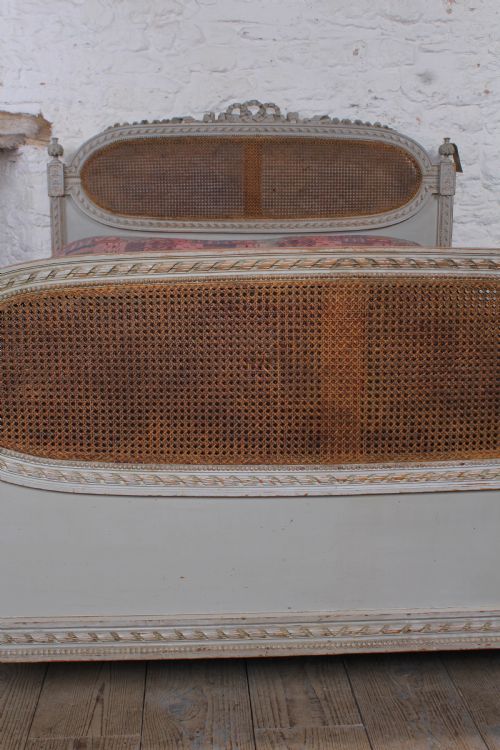 fig 3. Fabulous carved and caned French king size bed