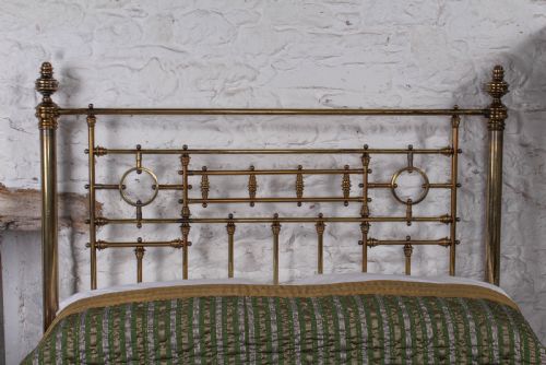 fig 1. Handsome Victorian all brass king size bed