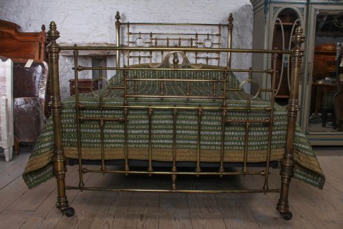 fig 2. Handsome Victorian all brass king size bed