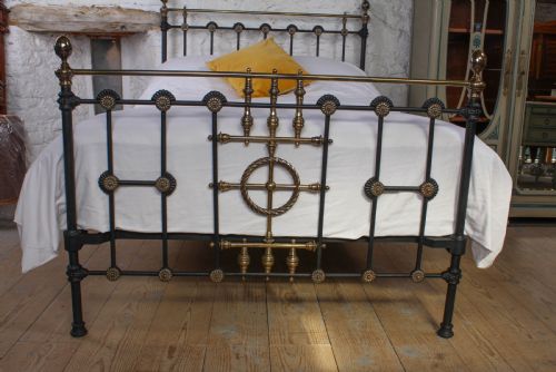 fig 2. Very nice Victorian brass and iron double bed