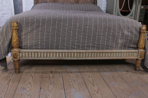 fig 2. Lovely naturally aged king size French caned king size bed