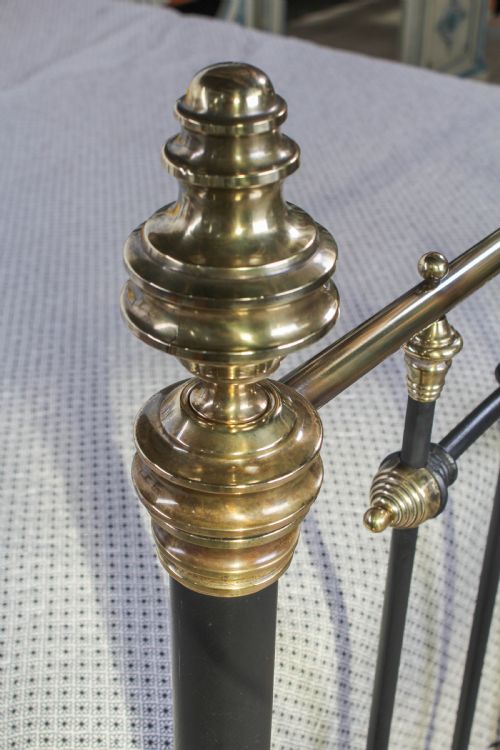 fig 3. Handsome Victorian brass and iron king size bed