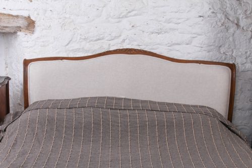 fig 2. Newly upholstered king size French sleigh style bed