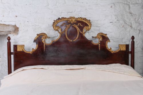 fig 1. Early Napoleon style mahogany king size bed c1830