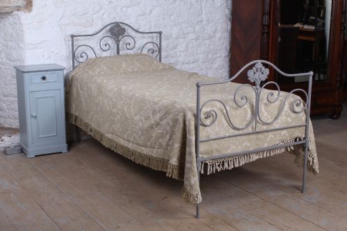 Pretty Portuguese Single Forged Iron Bed