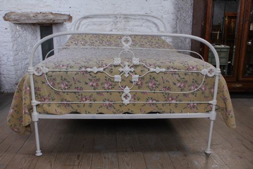 fig 2. Gorgeous rare all Iron Irish king size bed