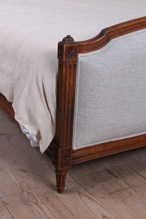 fig 2. King size French empire style newly upholstered bed