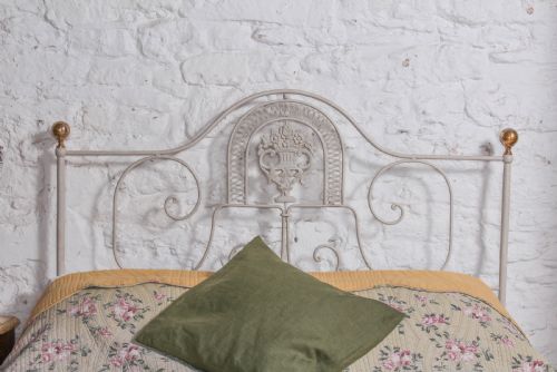 fig 1. Lovely forged iron no end double bed