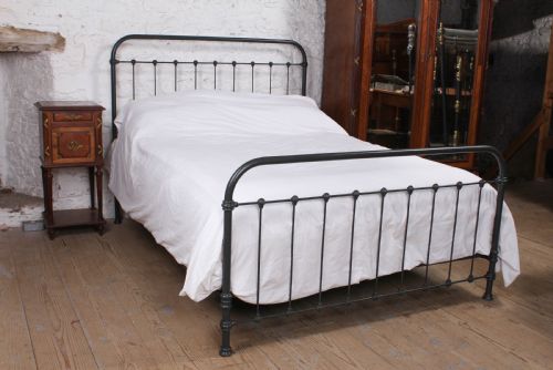 Pleasingly Simple French All Iron King Size Bed