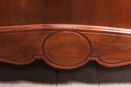 fig 2. Solid walnut Louis XV style double bed