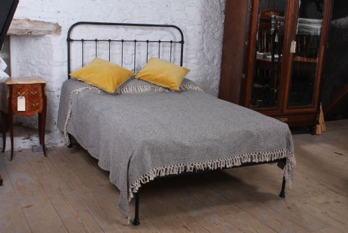 fig 1. Fashionably simple French all iron double bed