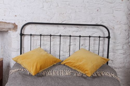 fig 2. Fashionably simple French all iron double bed