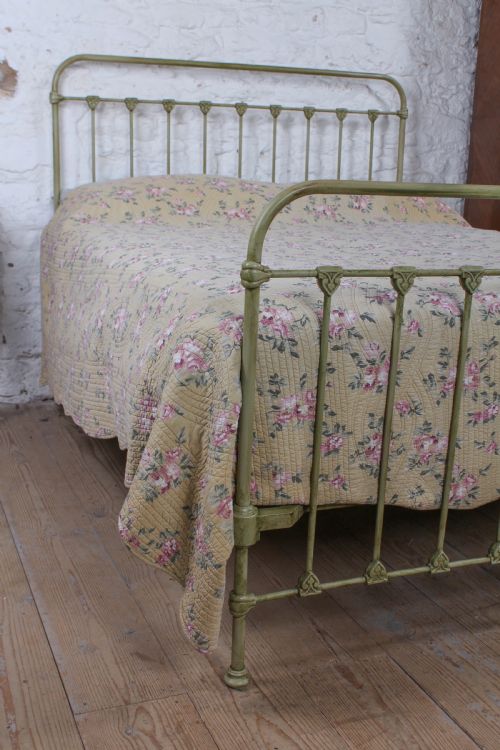 fig 2. Very individual and fashionable French iron and brass king size bed